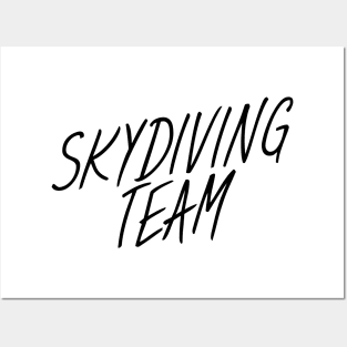 Skydiving team Posters and Art